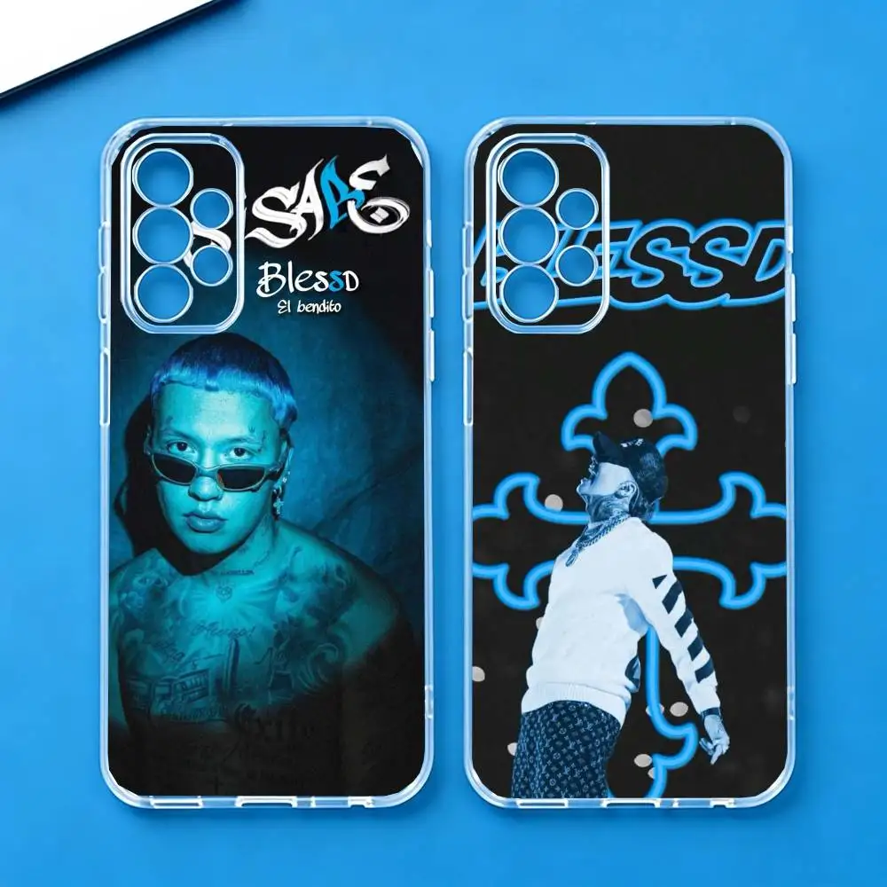 B-Blessd Cantante Rapper  Phone Case Transparent Silicone Soft For Samsung S25,S24,S21,S22,S23,S30,Ultra,S20,Plus,Fe