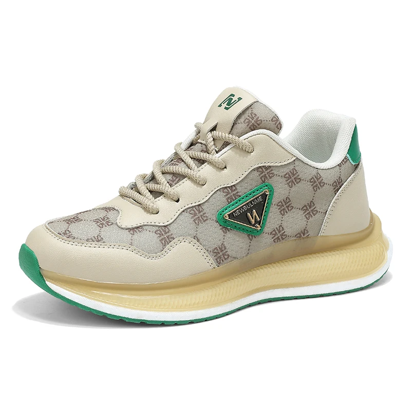 

Genuine Leather Casual Shoes Men Designer Luxury Women Tennis Chunky Sneakers Muffin Sport Shoes Man Male Board Footwear