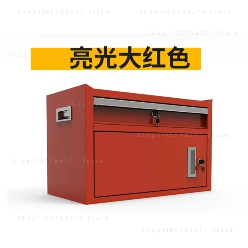 Household tool storage cabinet desktop office workstation assembly line finishing tin box for auto repair workshop