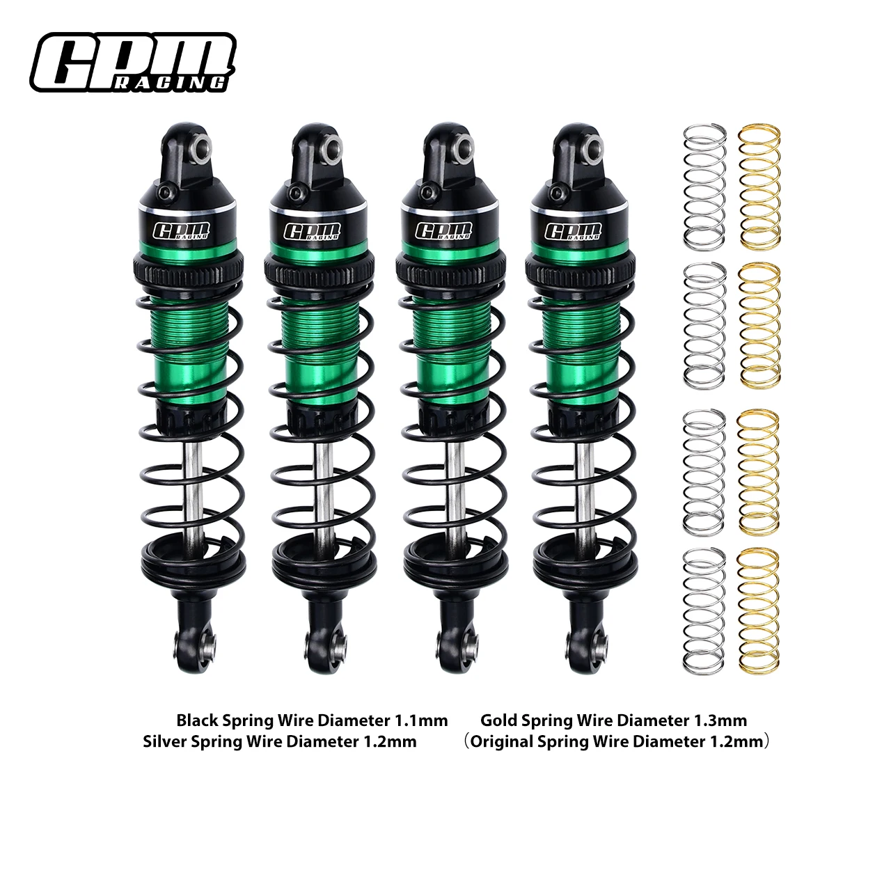 GPM Mini Maxx / Mini XRT-108076-1 TRAXXAS لـ 6061 صدمة زنبركية أمامية وخلفية قابلة للتعديل 87 مم #3