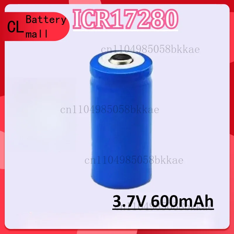 

New ICR17280 3.7V 600mAh Rechargeable Lithium Battery Specifically Designed for Electric Toothbrushes with pointed / Flat Tips
