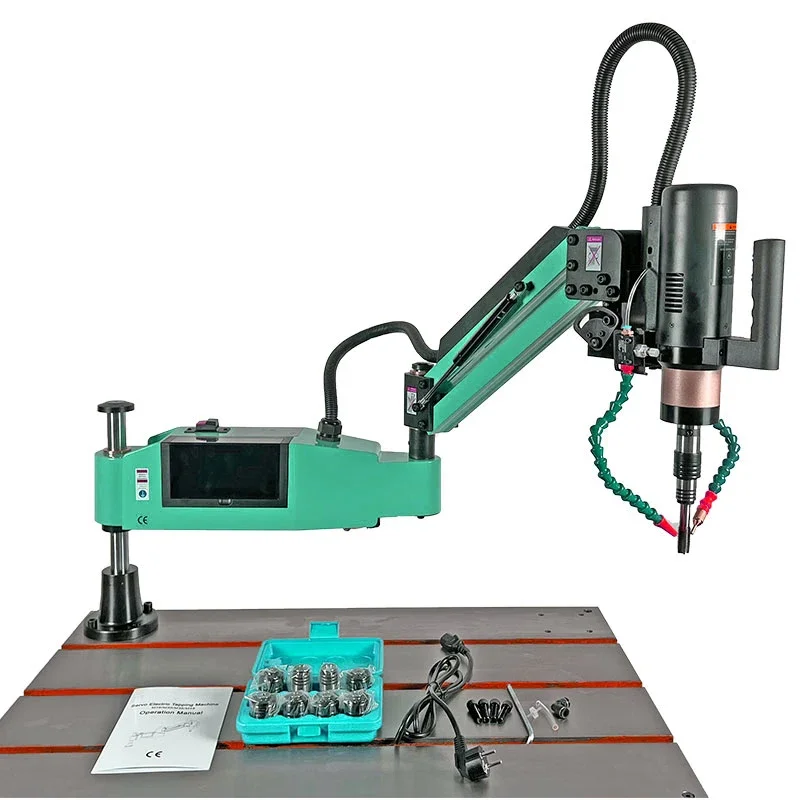 M3-M16 Customize Color Automatic Add Oil and Cooling Blow air Servo Electric Tapping Arm Machine