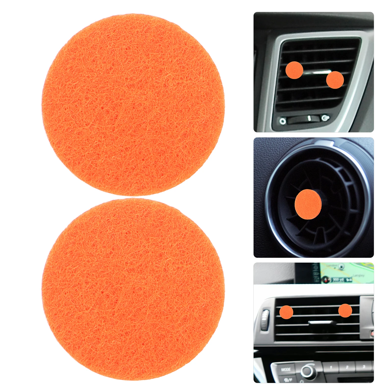 

50pcs Round Essential Oil Diffuser Cotton Pads Car Fragrance Refill Discs Aromatherapy Replacement Pads Soft Absorbent For Air