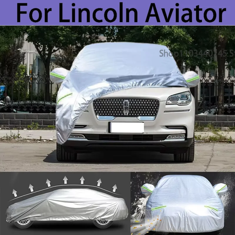 

Для Lincoln Aviator зимний автомобильный чехол пылезащитный уличный защитный УФ-снег устойчивый к солнцу непромокаемый водонепроницаемый чехол для автомобиля
