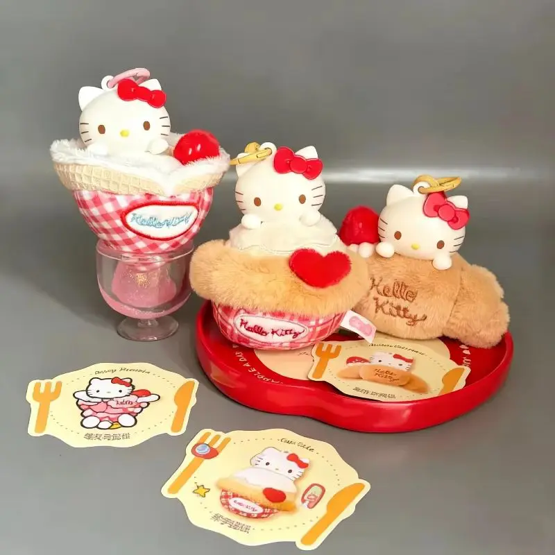 Hello Kitty послеобеденный чай, плюшевая подвеска для ароматерапии, слепая коробка, милый мультяшный волосатый изысканный орнамент, сюрприз, загадочная коробка, подарок