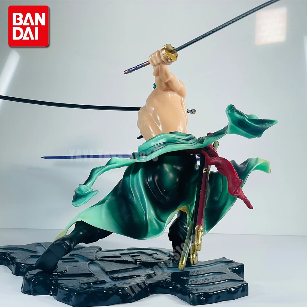 Hot One Piece 10cm Anime Figure GK Roronoa Zoro tre lame Sa-massimo Manga Anime Statue Action Figure Collection modello Kid Toy