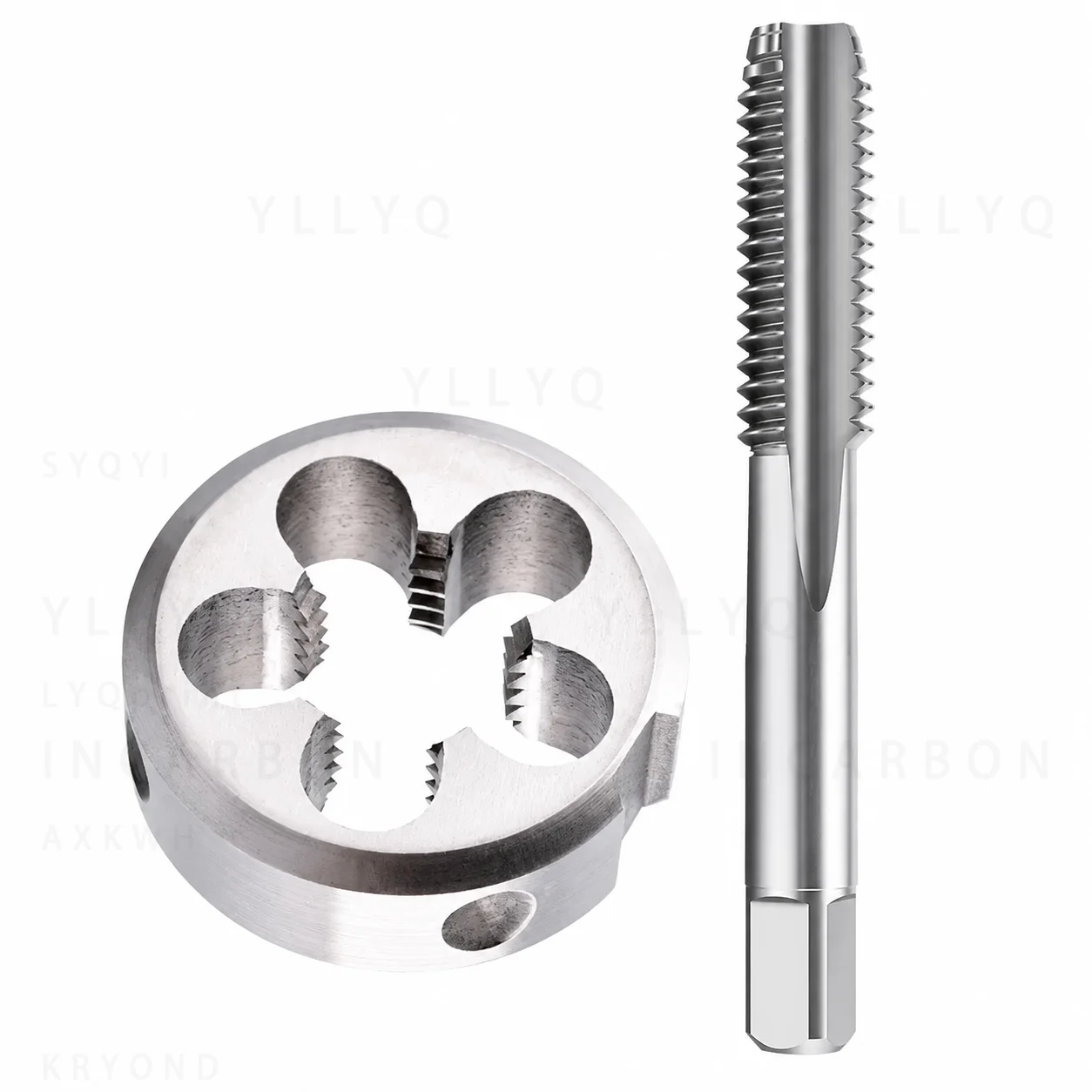 1SET M12-M19 HSS Metric Tap and Die Set Right Hand Internal External Thread Tapping Repair Tool for Machine Tools