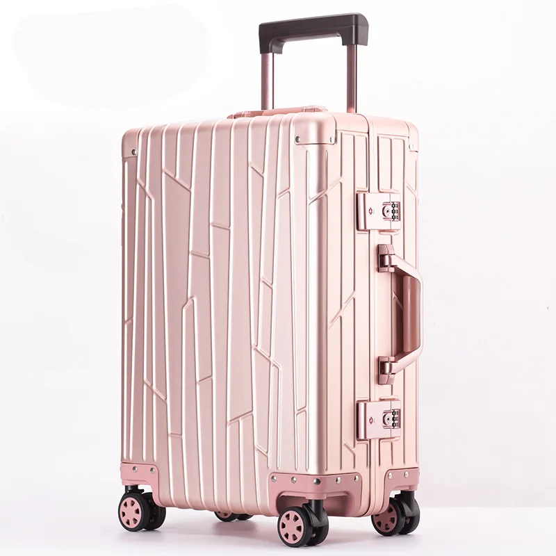 Magnésio Alloy Trolley Case, mala de bagagem, check-in mala, 20, 24, saco de embarque