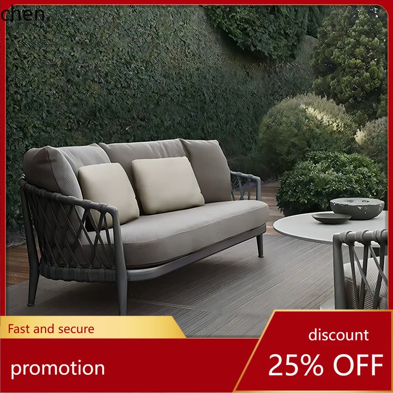 ZML Outdoor Furniture Leisure Scenic Area Simple Balcony Outdoor Sofa Courtyard Homestay Waterproof Sunproof