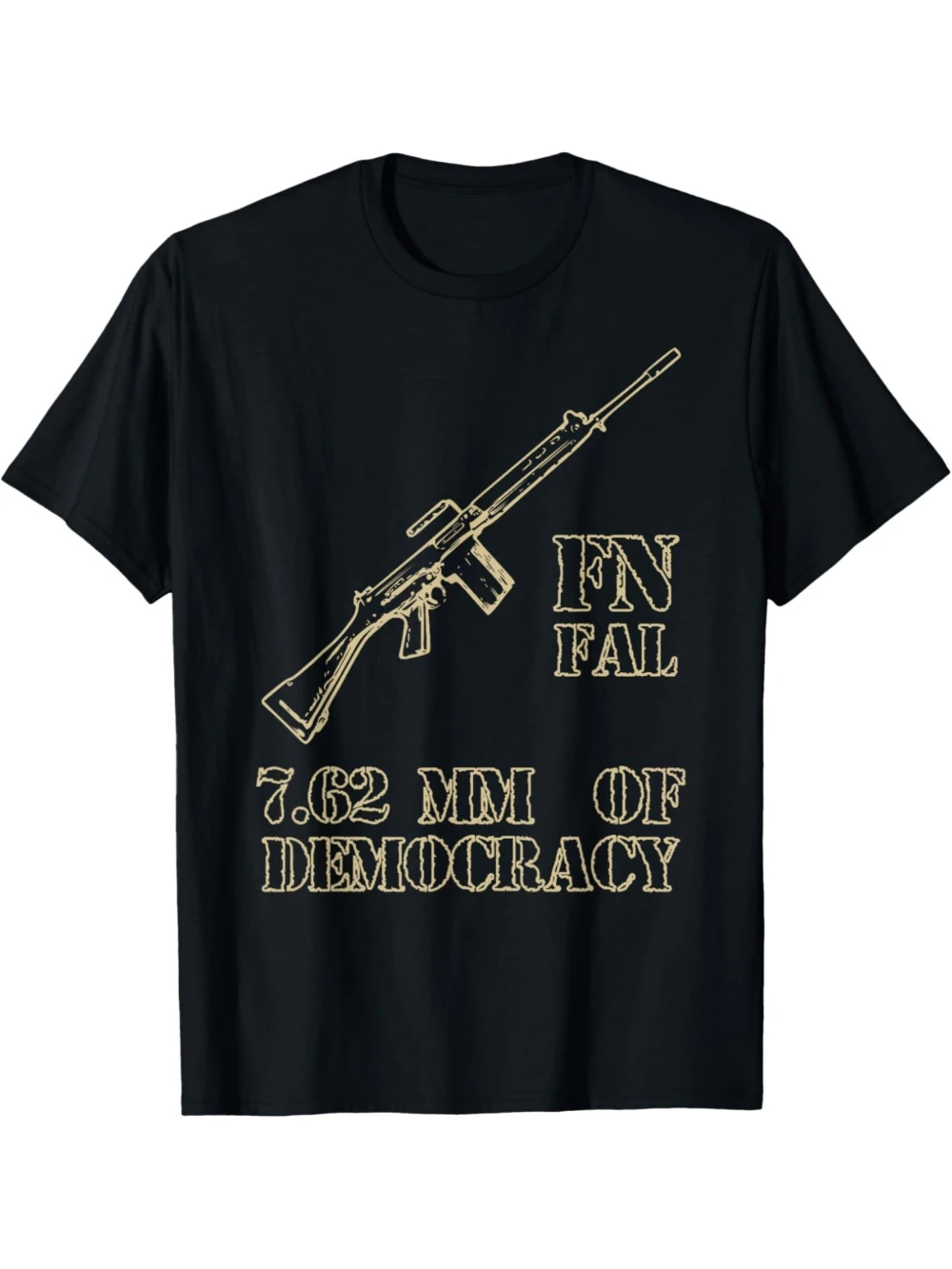 Camiseta Masculina - Camiseta FN FAL Fan 7.62mm, Camiseta Casual Nova, Adequada para Esportes de Verão e Atividades ao Ar Livre
