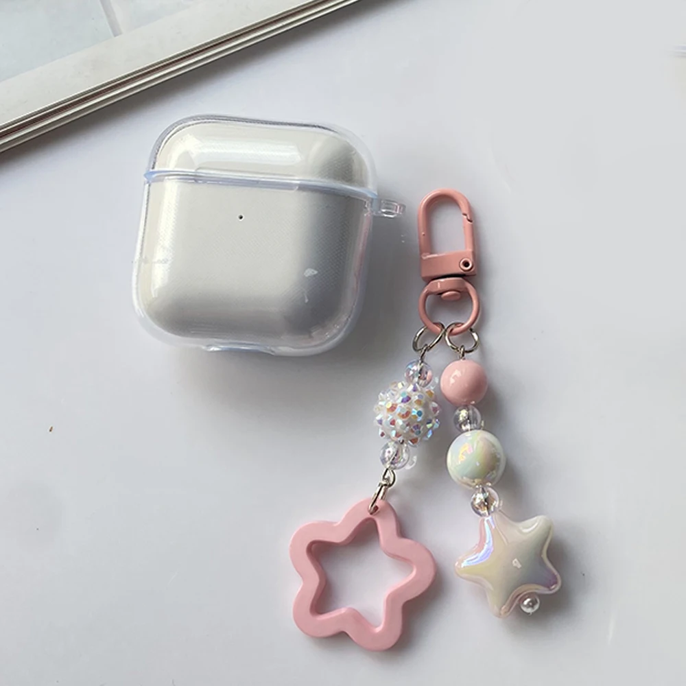 샤오미 레드미 버즈 3 용 소프트 클리어 케이스, 귀여운 크리스탈 나비 펜던트 이어폰 커버, 버즈 3 보호 케이스