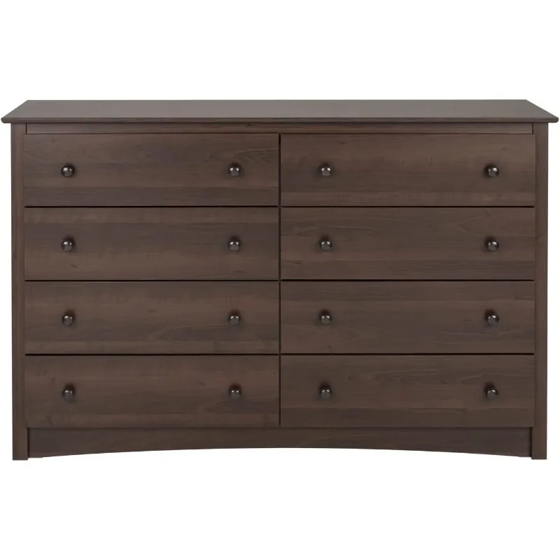 

Dressers Fremont 8 Drawer Double Dresser for Bedroom, 15.75" D x 59" W x 36.25" H, Espresso