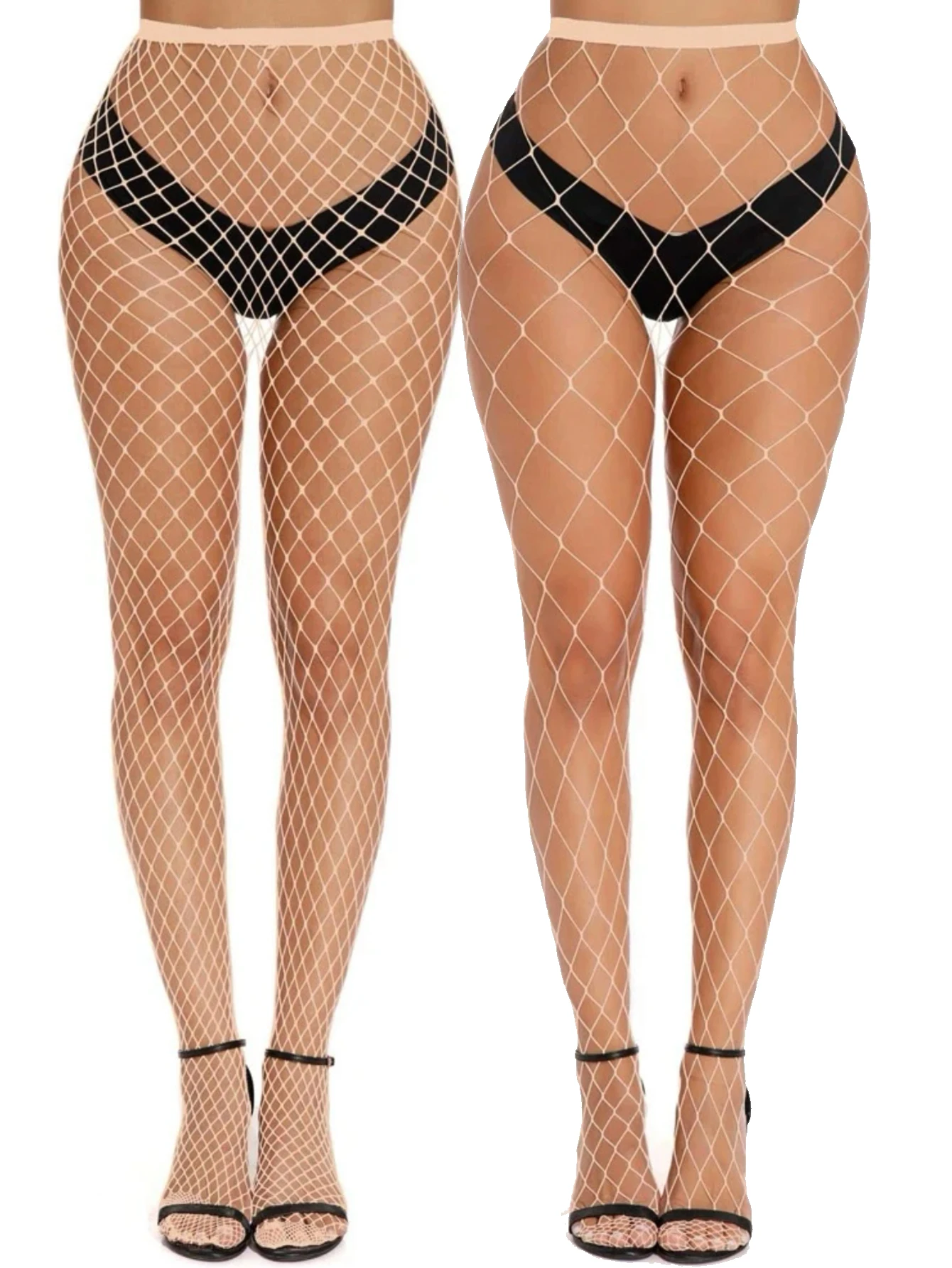 Sexy Netzstrumpfhose für Damen, Durchbrochene Fischnetz-Strümpfe, Club-Party-Strumpfwaren, Sexy Cosplay-Strumpfhose für Studentinnen und Mädchen – Detail 9
