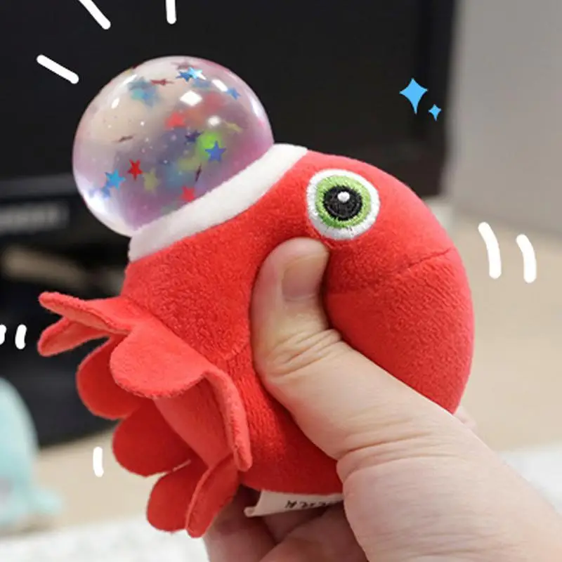 Animal Stress Balls Portable Squeeze Toy Plush Sea Creatures Sensory Fidget Toys Squeeze Ball Toys Slow Rising Toy Funny Relax