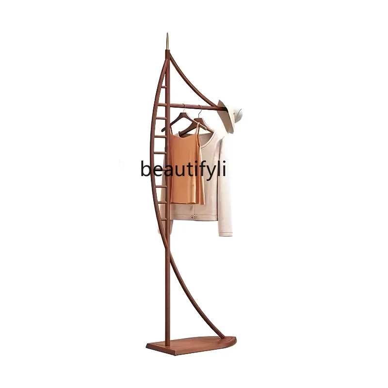 

Solid wood floor hanger bedroom living room ash wood creative styling clothes coat rack office vertical