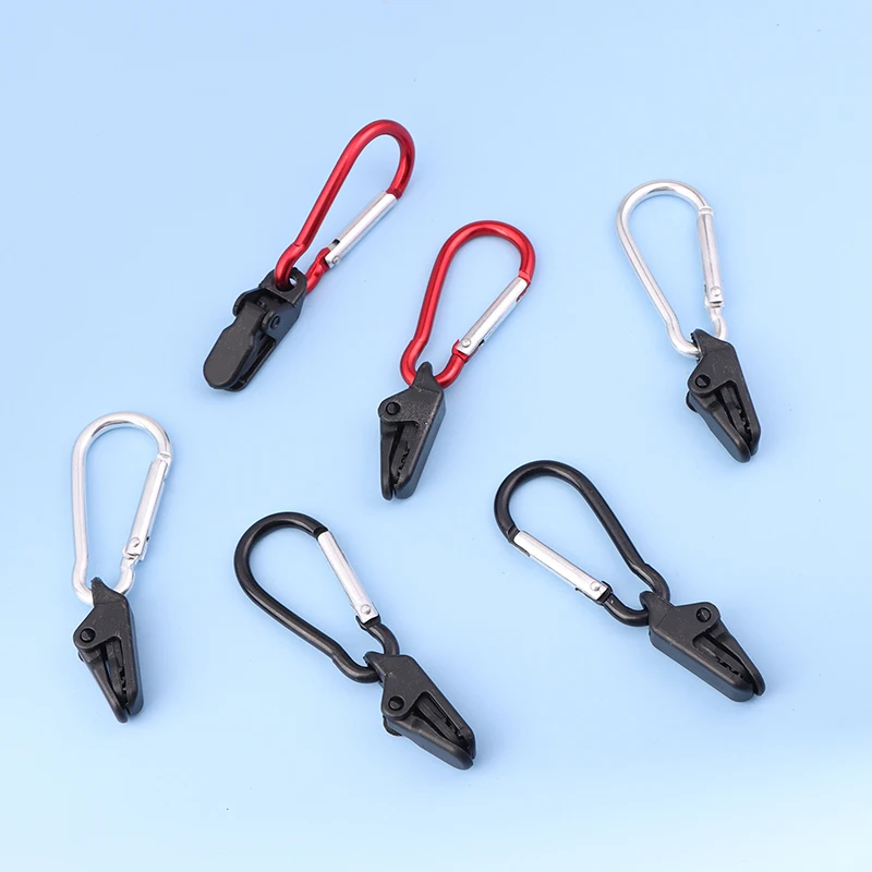 10 Pcs Windproof CLAMP ชุด Survival Grommet เต็นท์คลิปหัวเข็มขัดกันสาด Tarp คงที่ Outdoor Camping เต็นท์อุปกรณ์เสริมตะขอพลาสติก