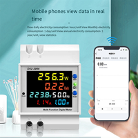 Intelligent Digital Display Meter Tuya WiFi Intelligent Digital Display Electricity Meter DIN-Rail Voltage Current