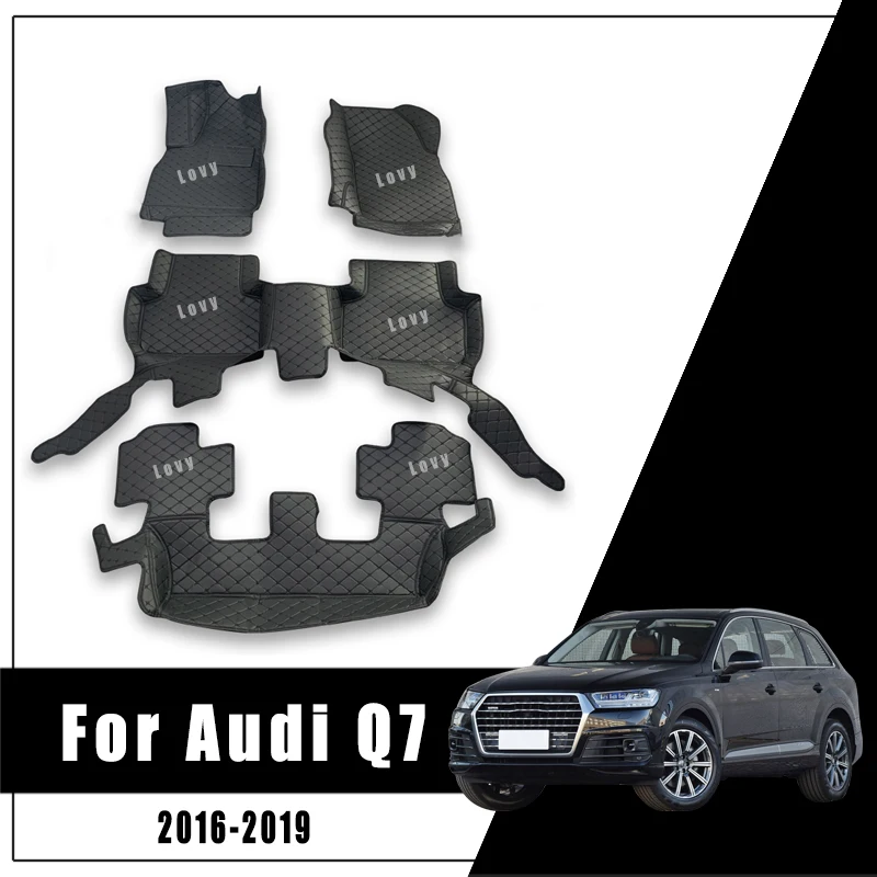 

Car Floor Mats For Audi Q7 2019 2018 2017 2016 (7 Seats) Accessories Carpet Rugs Automobiles Parts Styling Anti-Dirty Waterproof