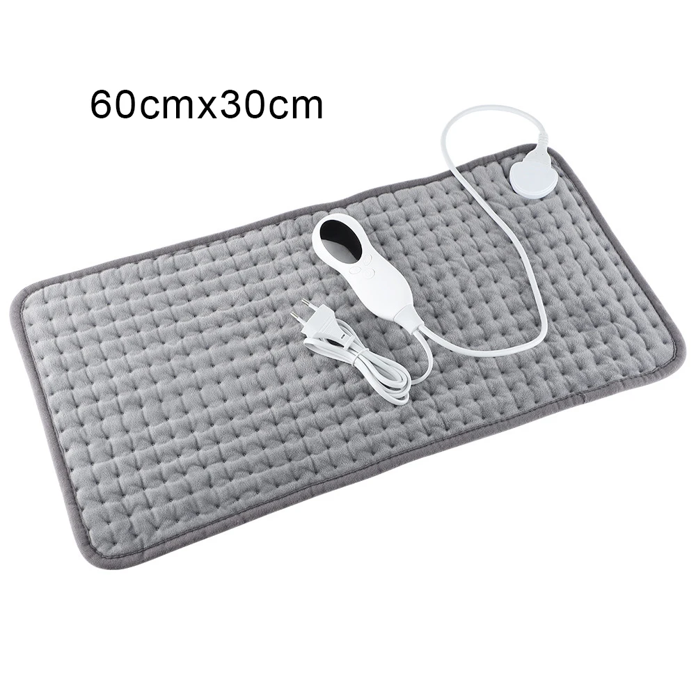 Electric Heating Blanket with Thermal Sheet, Bed Blankets, Relief Back and Abdomen Pain, Auto Hot Pad,  220V, 60x30cm