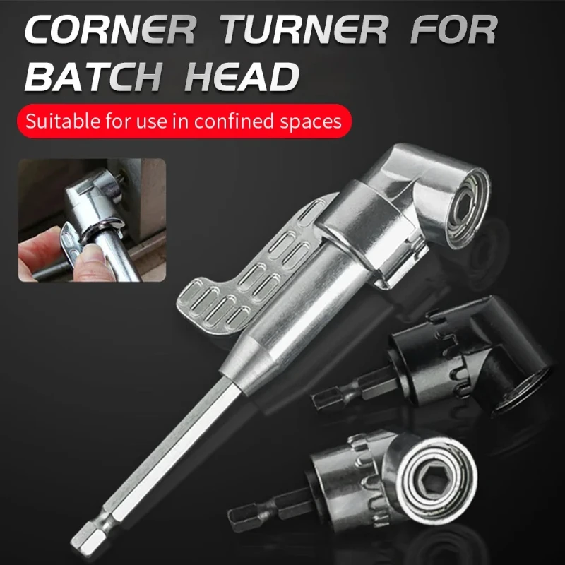 Reversible Electric Drill Bit with Hex Handle 105 Degree Angle Bending Tool for Drilling And Fastening