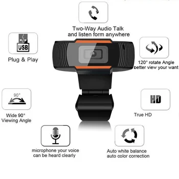 Mini Web Camera Driverless 4K1080P 720P Microphone Network Teaching USB Live Web Camera for Computer Mac Laptop