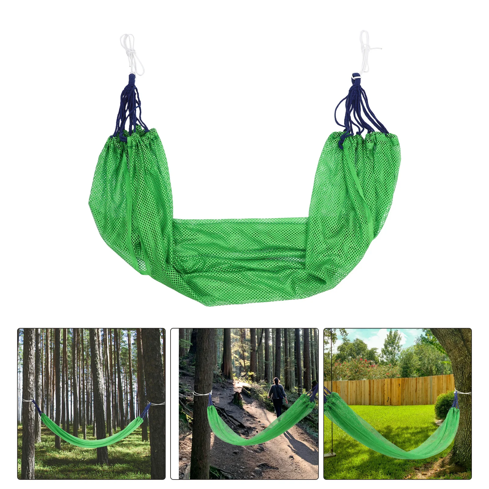 

1 set 1 Set Portable Mesh Hammock Lightweight Single Camping Hammock With Storage Bag Breathable Outdoor Hanging Chair Swing For