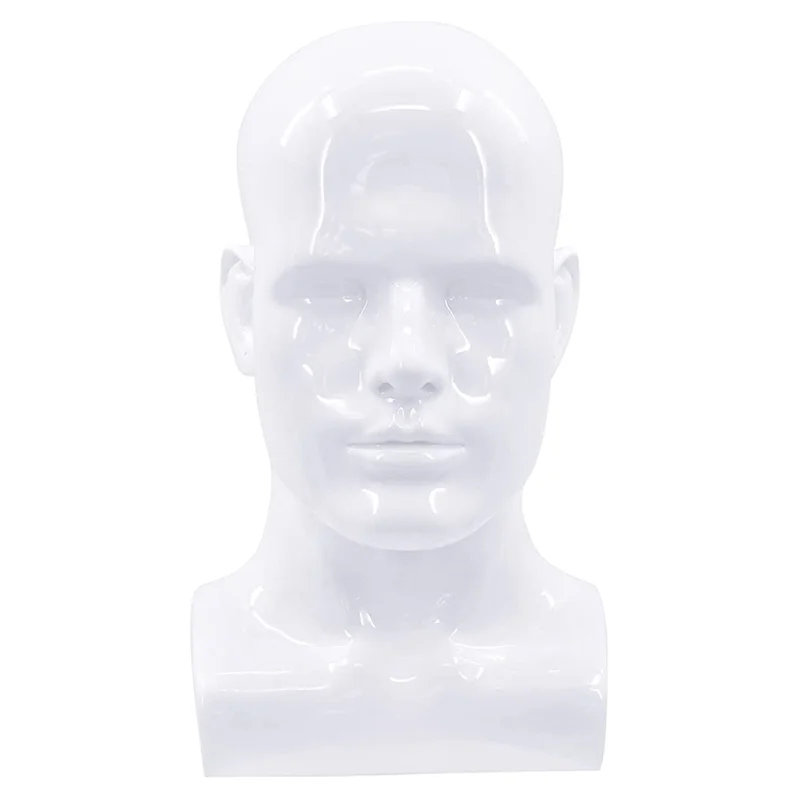 

ABRE-Male Mannequin Head Professional Manikin Head For Display Wigs Hats Headphone Mask