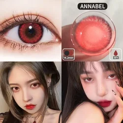 OVOLOOK 2PCS/PAIR Color Contact Lenses for Eyes Cosplay Anime Eye Lens Comestic Brown Blue Natural Pupil Beauty Eye Color Lens