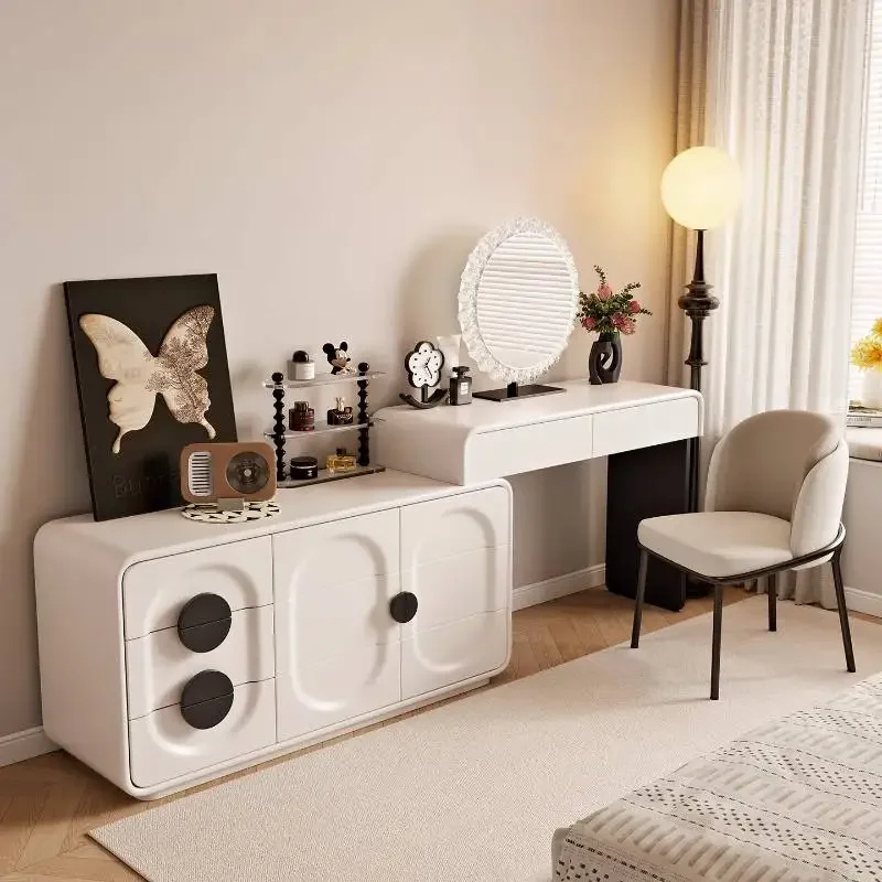 

White Storage Makeup Vanity Desk Luxury Natural Cheap Vintage Makeup Vanity Desk Cheap Wooden Kaptafel Furniture For Home