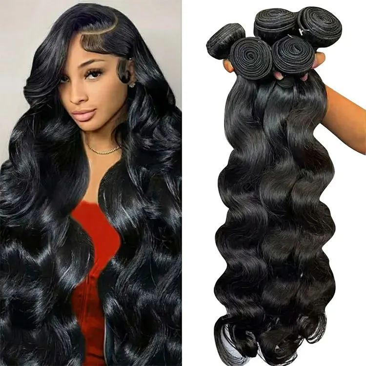 16A Body Wave Bundles Human Hair Brazilian Virgin Weave Hair 30 40 Inch Unprocessed 14A Remy Raw Hair Bundles Extensions Deals