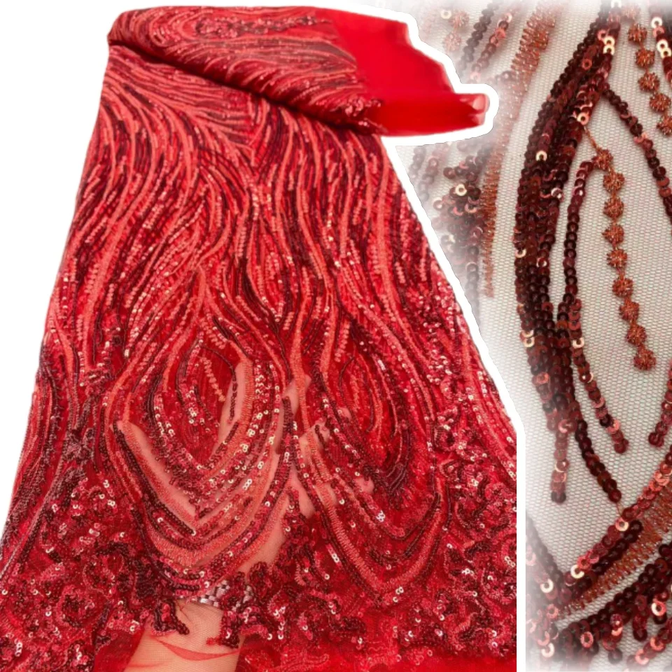 

Африканская кружевная ткань с блестками, вышивка бисером, нигерийская свадебная ткань 2022, высокое качество, французская кружевная ткань для свадебного платья CC1641