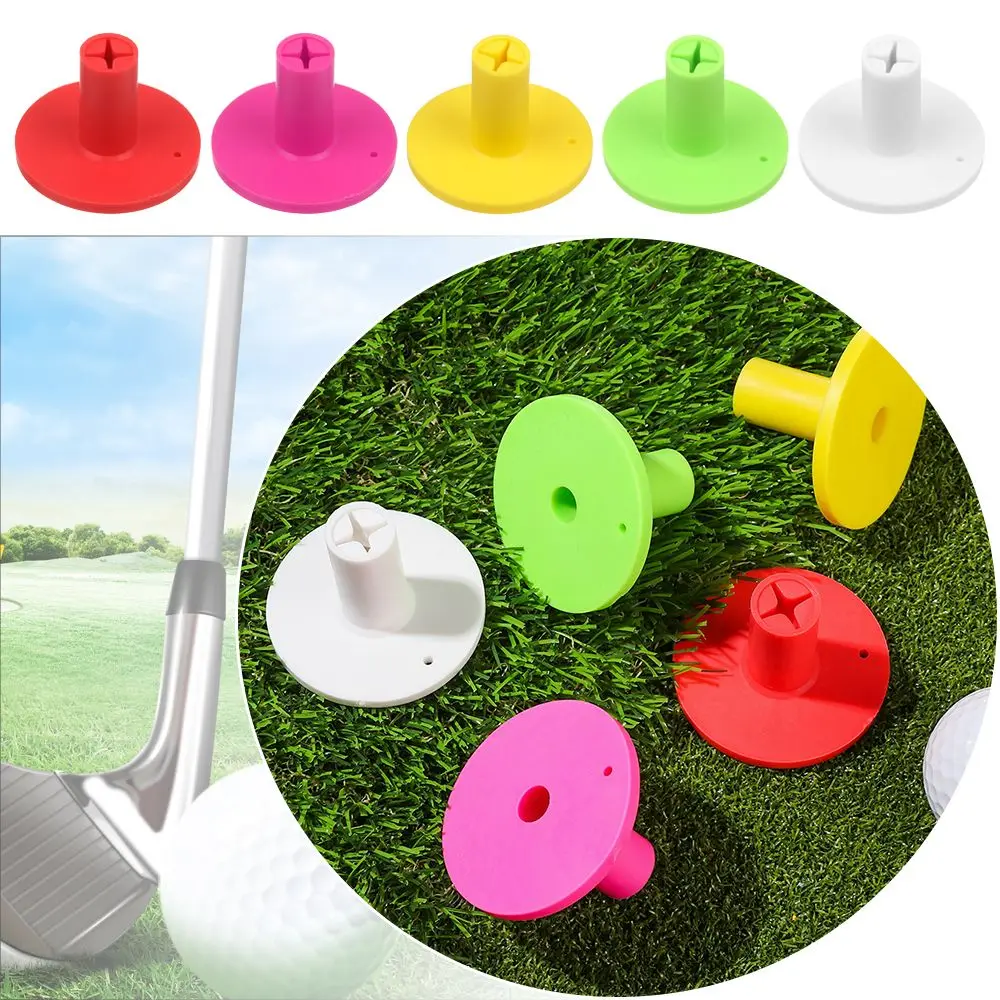 Practice Accessories Colorful Training Practice Accessories Golf Mat Durable Golfer Ball Tees Holder Golf Tees Rubber