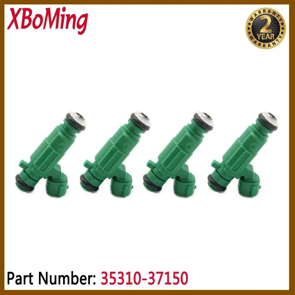 Set of 4pcs Fuel Injector 35310-37150 For HYUNDAI SONATA SANTA FE TIBURON TUCSON KIA OPTIMA SPORTAGE 2.5L 2.7L 3531037150