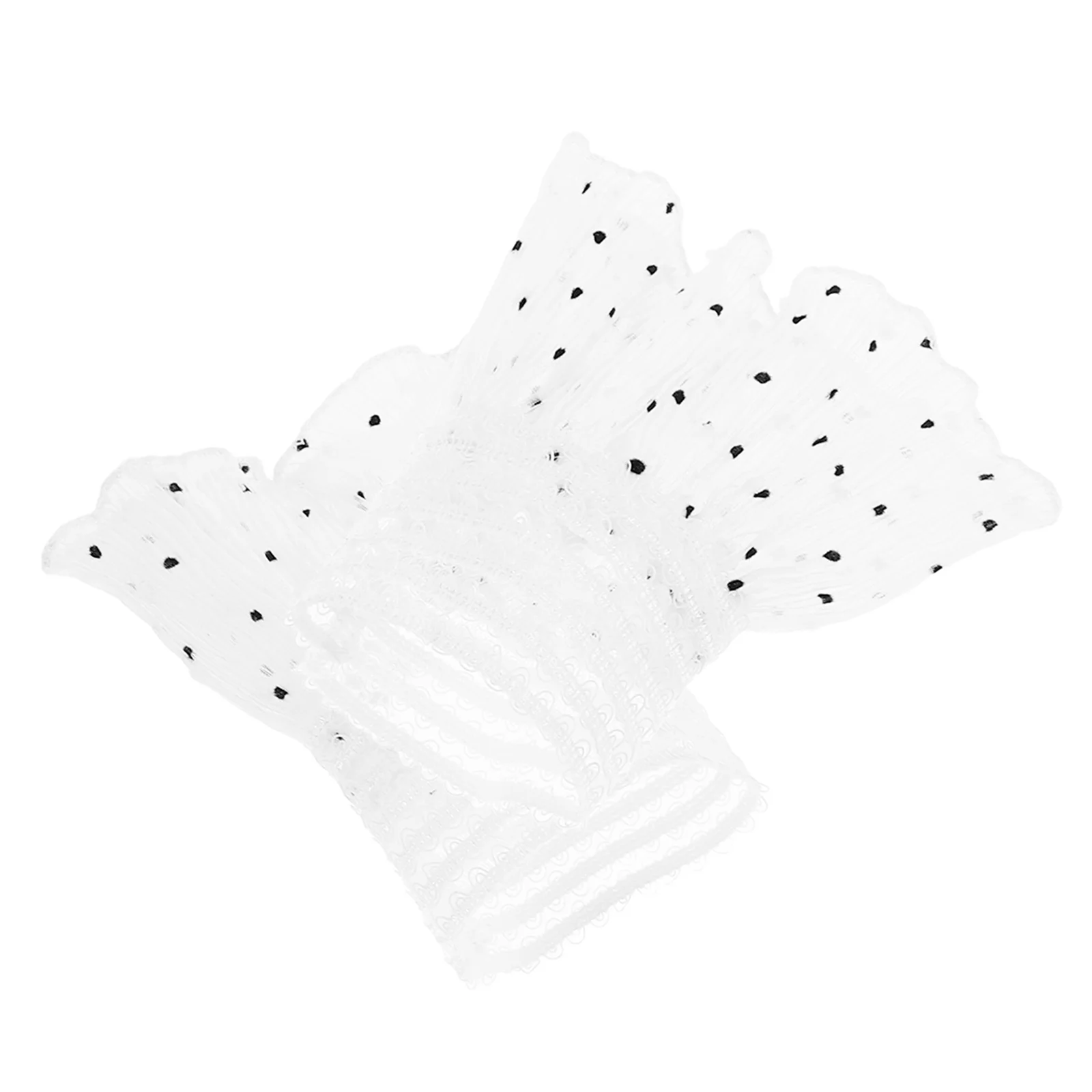 Lace Cuff Sleeves For Women Detachable Fake Floral Wrist Accessories Bridal Prom Costume Arm Cover Short Fingerless Gloves