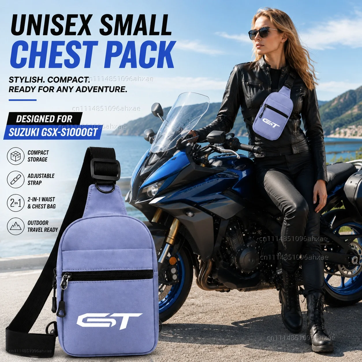 Motorcycle 2In1 Multi-functional Waist Bag Chest Bag Outdoor Travel Bag For SUZUKI GSX-S1000GT GSXSGT GSXS-GT GSXS1000GT GSX-S
