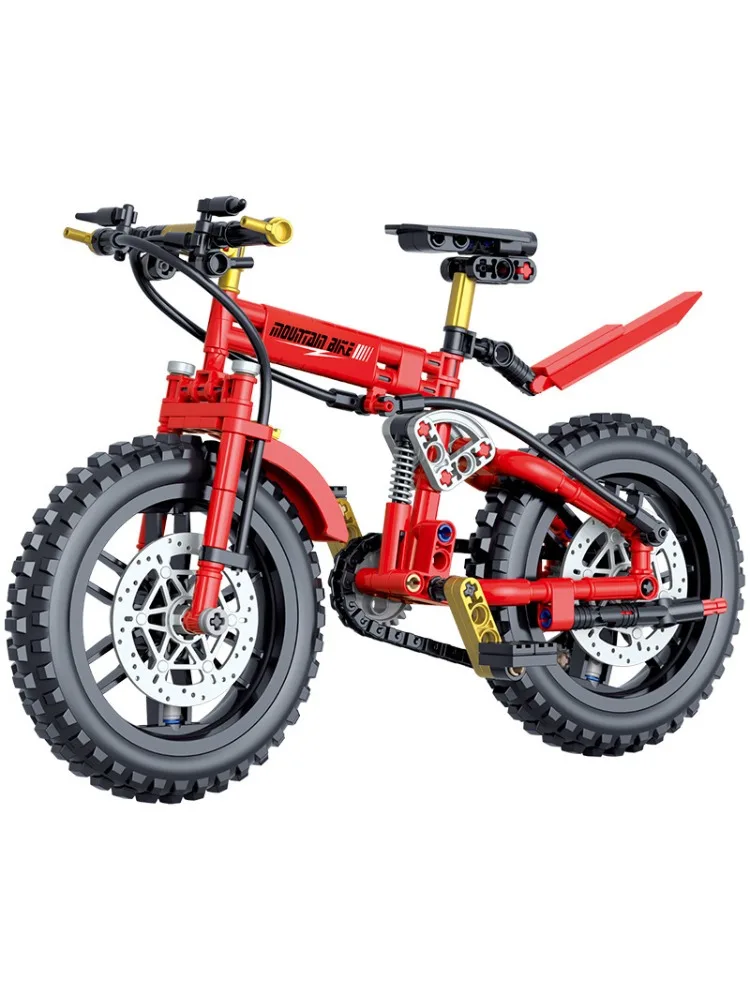 AliExpress GSF Creative Building Block Toys,Simulation Mountain Bike Model Building Block,Assemble Toy,Ornaments,Home Decor,Gifts for Boys