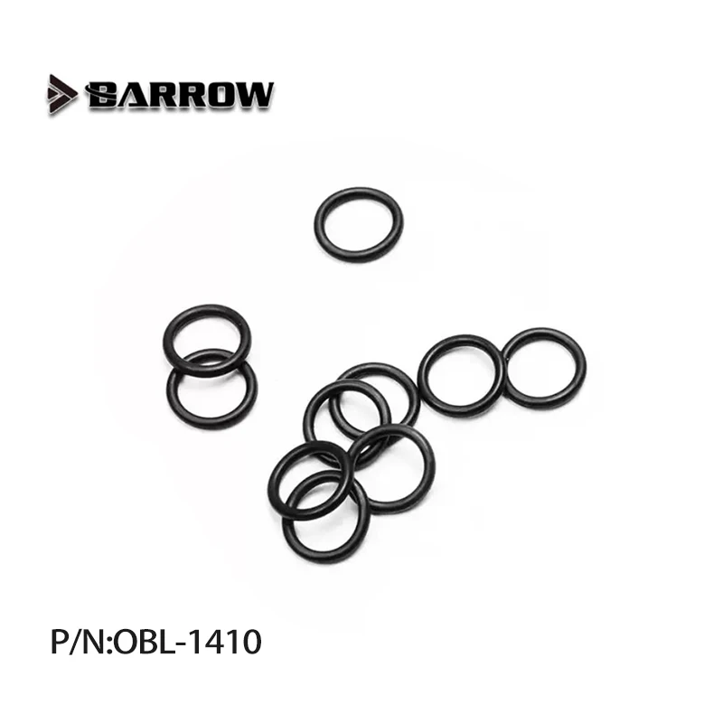 Barrow G1/4'' Green Black Silicone Seal O-ring 10pcs/set Liquid Cooler Accessories Fitting Silicone Seal Ring Glow Dark OBL-1410