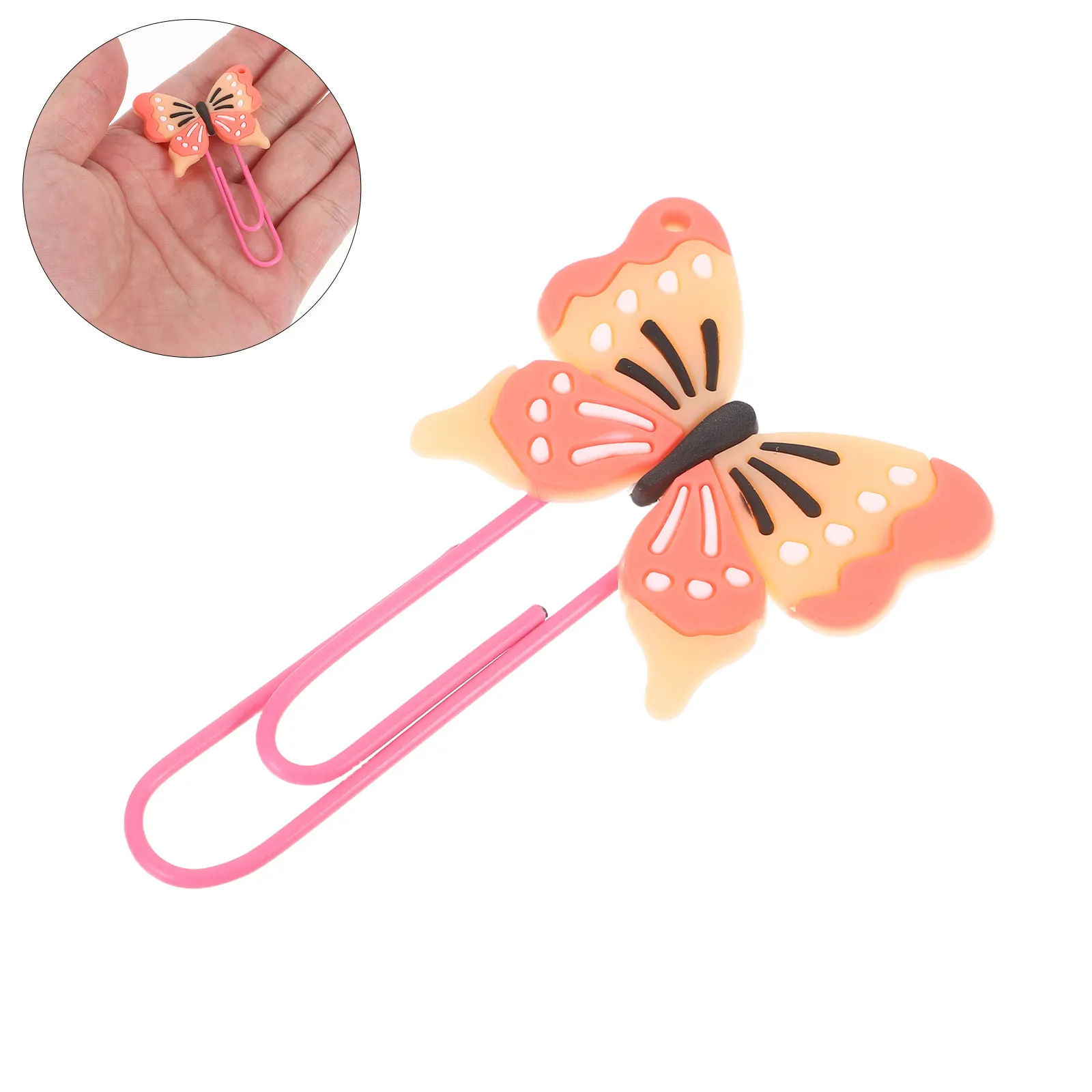 30Pcs Butterfly Shaped Paper Clips Metal Bookmark Clips for Teachers Students Planners Journals Memo Pads Page Fastener