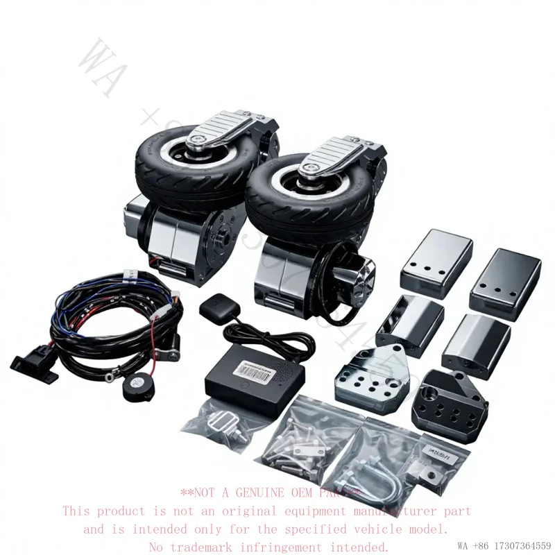 New Chiefdom Motorcycle Rear Landing Gear Automatic Retractable Anti-Tip Safety Wheels Stabilizer for FLH Road Street Glide