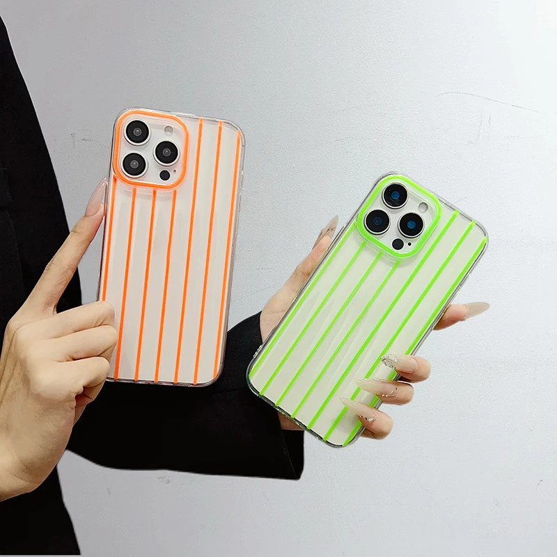 Luxury Night Light Luminous Transparent Phone Case For IPhone 16 15 14 Plus 13 12 11 Pro Max Clear Shockproof Back Cover Fundas