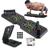 Anti-slip Push Up Board Folding Training Board Abdominal Trainer Body Board Functional Training Home Workout Sports Equipment