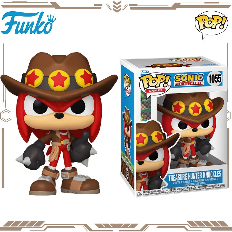

Funko POP Original Sonic The Hedgehog Treasure Hunter Knuckles 1055 Action Figure Toys for Boys Girls Gift Collectible Model
