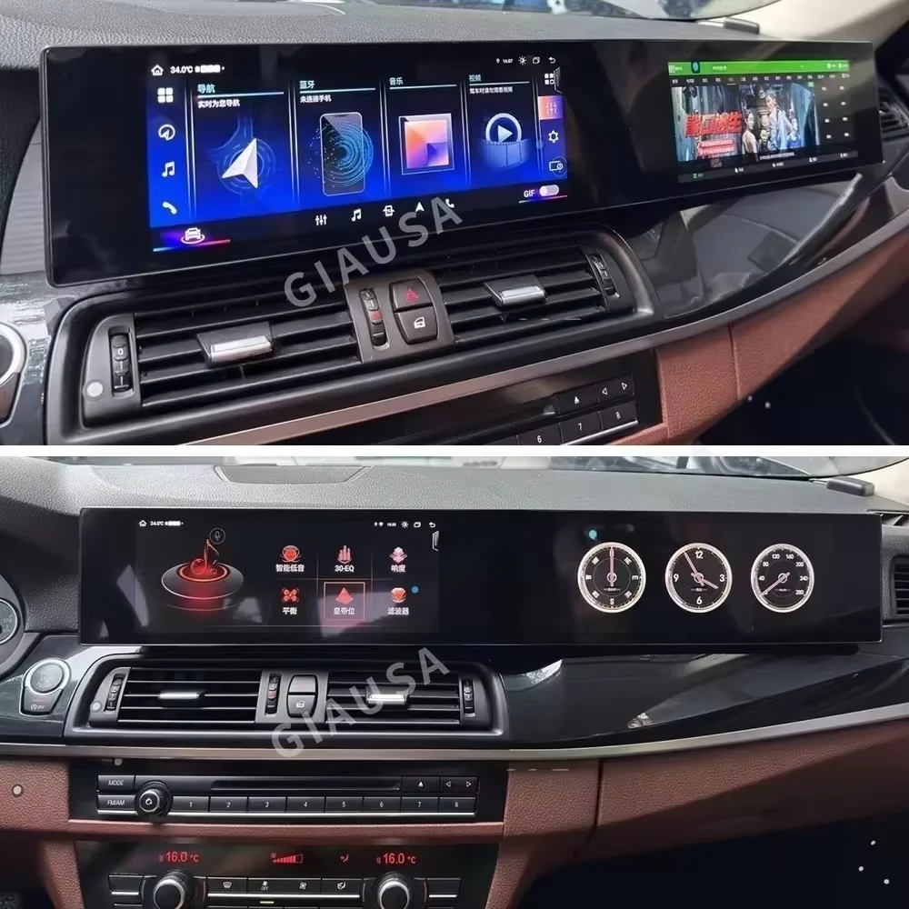 Dvojí dotek 3D obrazovka pro BMW 5 řada f10 F11 2013-2017 Carplay auto rádio GPS navigace multimediální hráč Android 14 hlava jednotka