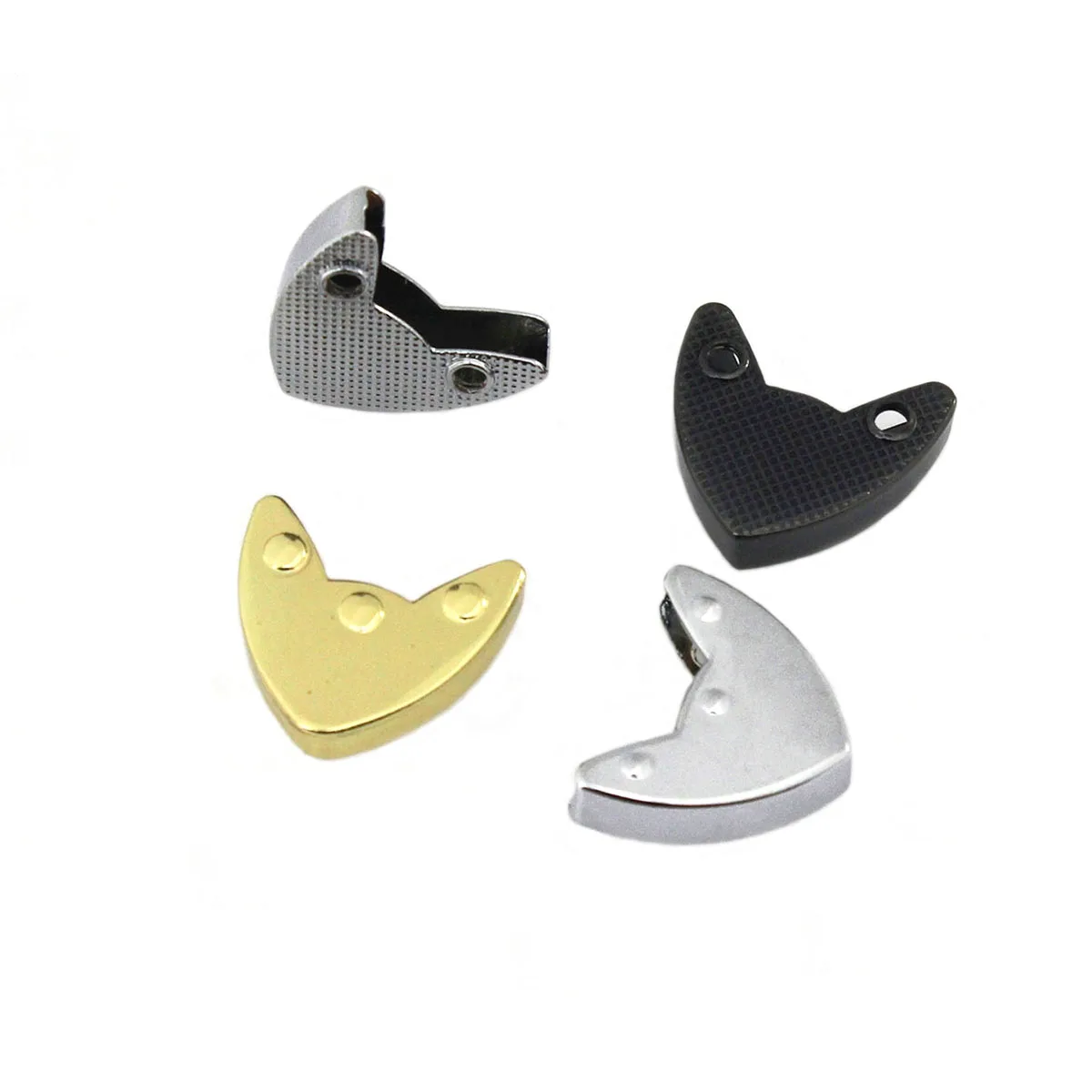 2pcs Metal Sharp Zipper Stopper Zipper Tail Clip Screws Clip Edges Protector Clasp for DIY Leather Crafts Hardware Accessories