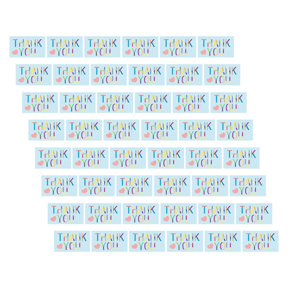 

300 Pcs Thank You Cards Small Business Mini Elegant Design Blank Writing Space Ideal Gift Packaging Printing Products