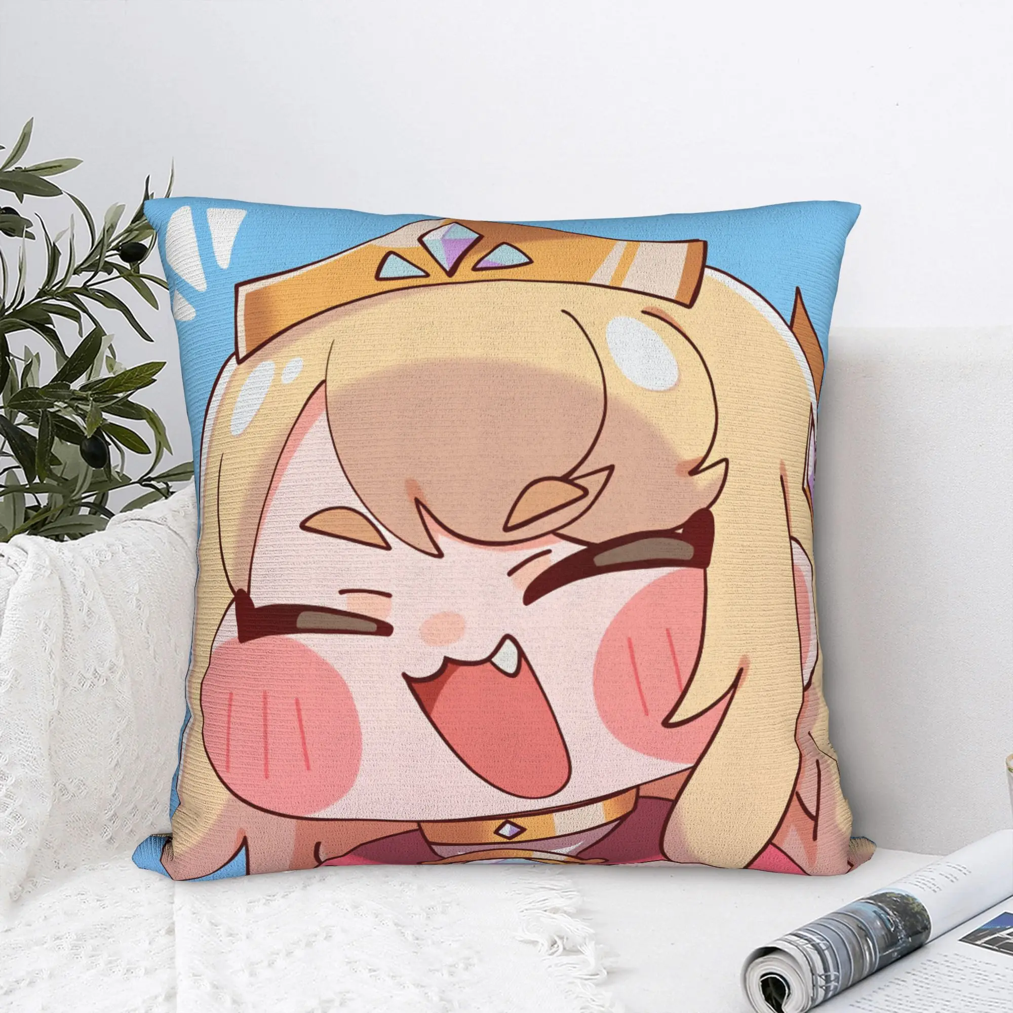 Kawaii Gaming T-Trickcals Pillowcases  Novelty Pillow Case For Sofa Couch Bed Living Room Print Pillow Cover