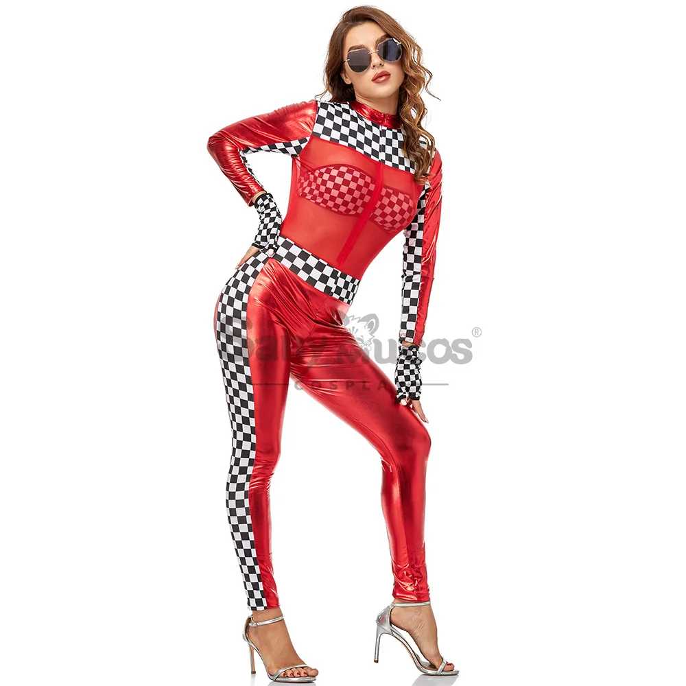 

IN STOCK SanyMuCos Racing Jumpsuit Cospaly Christmas CosplayRacing Jumpsuit Dress Cospaly Outfit Comic-con Christmas\Santa Gifts