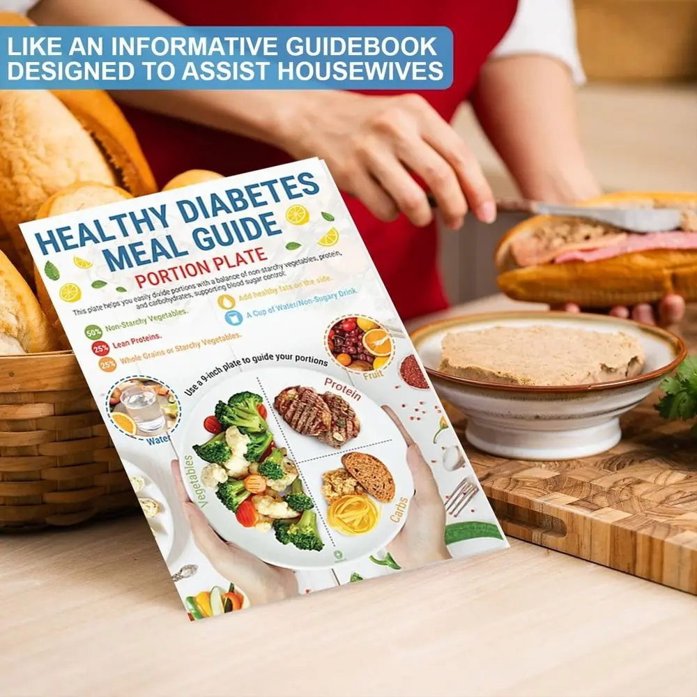 Portable Diabetes Food List Multi-function Healthy Food Programme Diabetic Food Chart Brochure Diabetes Food Schedule