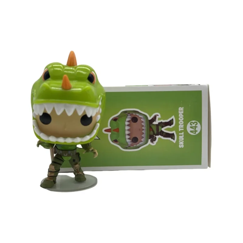 Fortnight Popstyle La fortaleza Noche Cráneo Trooper # 443 colección de figuras de acción de vinilo modelo juguetes para niños regalo de Navidad