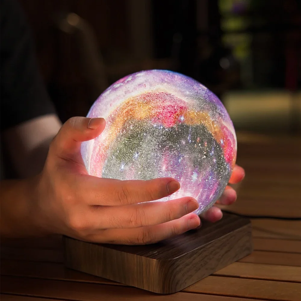 2023 Hot Seller Magnetic Levitating Moon Lamp 3D Printing Floating Luna Lamp Levitating Galaxy-Moon Creative Home Decoration